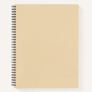Schlichter Sand, hellbeige, helle Farbe Notizbuch