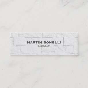 Schlichter, schmaler grauer Wandeffekt Moderne Vis Mini Visitenkarte