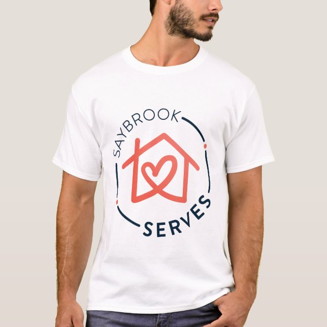 Schlichter T - Shirt von Männern mit Saybrook Serv (Vorderseite)