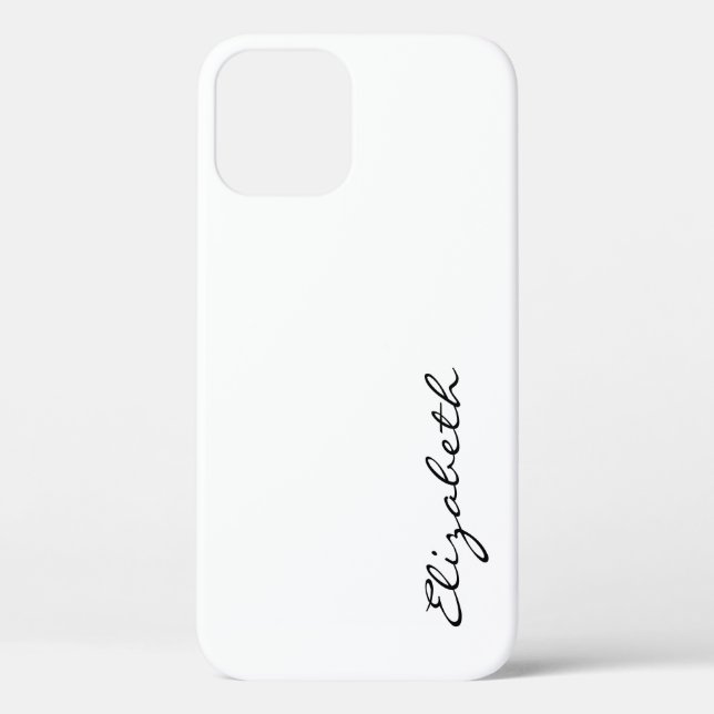 Schlichter weißer Hintergrund Case-Mate iPhone Hülle (Rückseite)