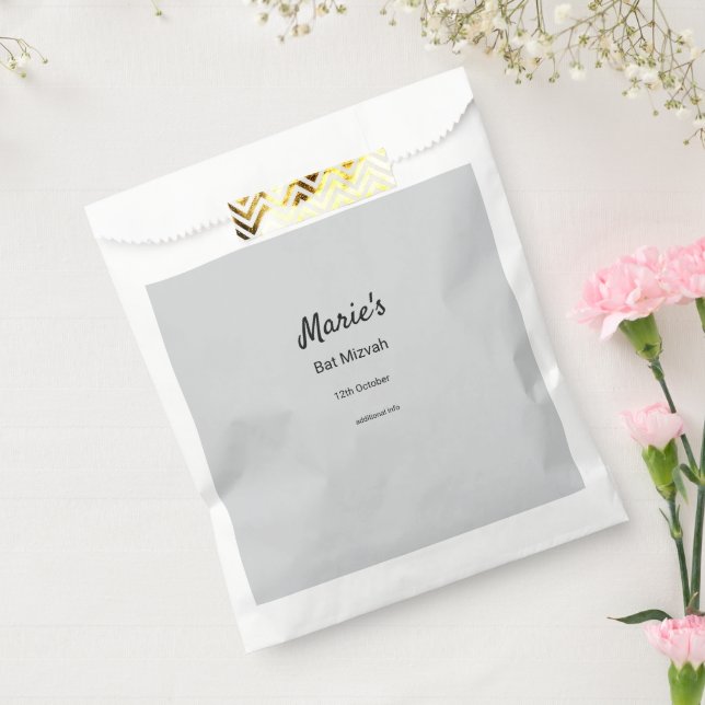 schlichter, weißer Schwarzer Klassiker Geschenktütchen (Versiegelt)