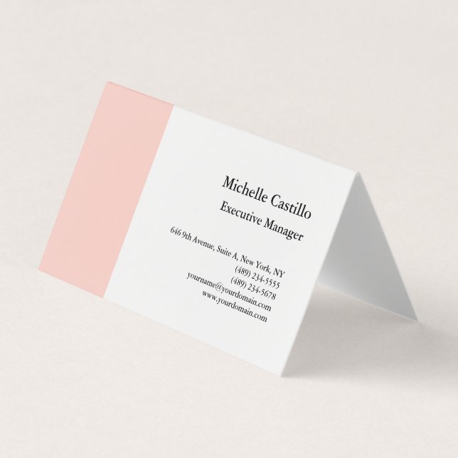 Schlichtes Berufliches Minimalistisch Visitenkarten (Vorderseite)
