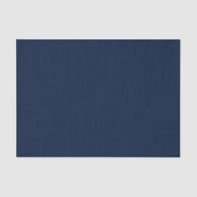 Schlichtes blaues Geschenkpapier Seidenpapier (Vorderseite)