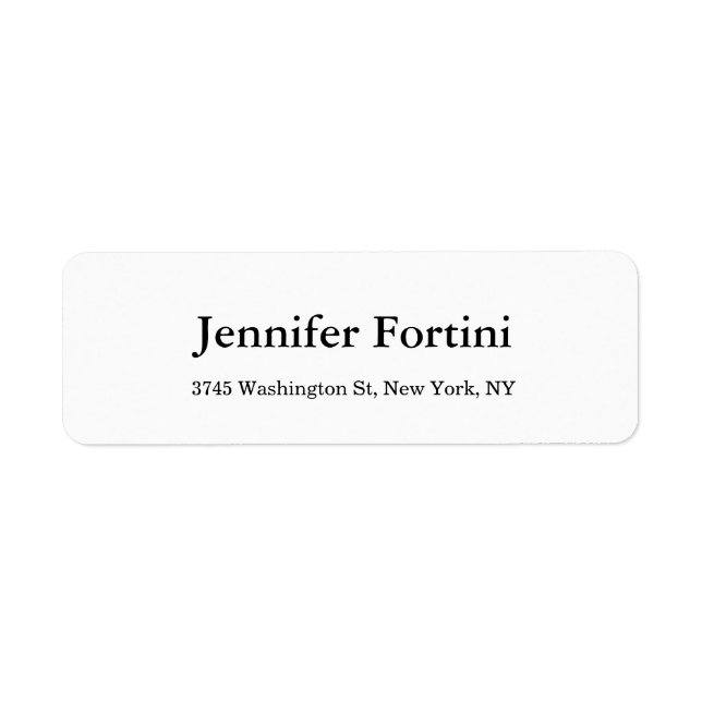 Schlichtes Einfaches Schwarz & Weiß (Vorne)