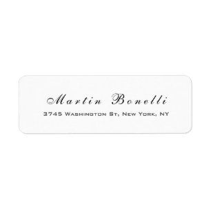 Schlichtes Einfaches Schwarz-weißes Trendy-Kalligr