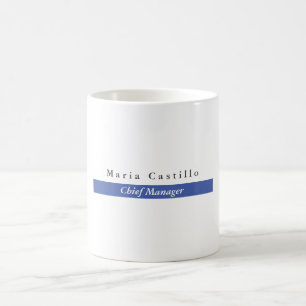 Schlichtes elegantes blaues Minimalistisches Desig Kaffeetasse