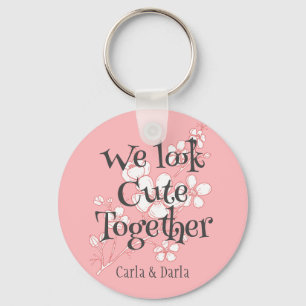 schlichtes, elegantes rosa Valentine, Sweet for Fr Schlüsselanhänger