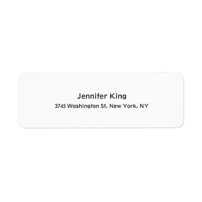 Schlichtes Elegantes Schwarz & Weiß (Vorne)