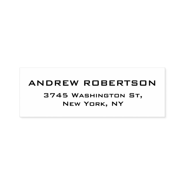 Schlichtes Elegantes Zeitgenössisches Einzigartige Permastempel (Design)