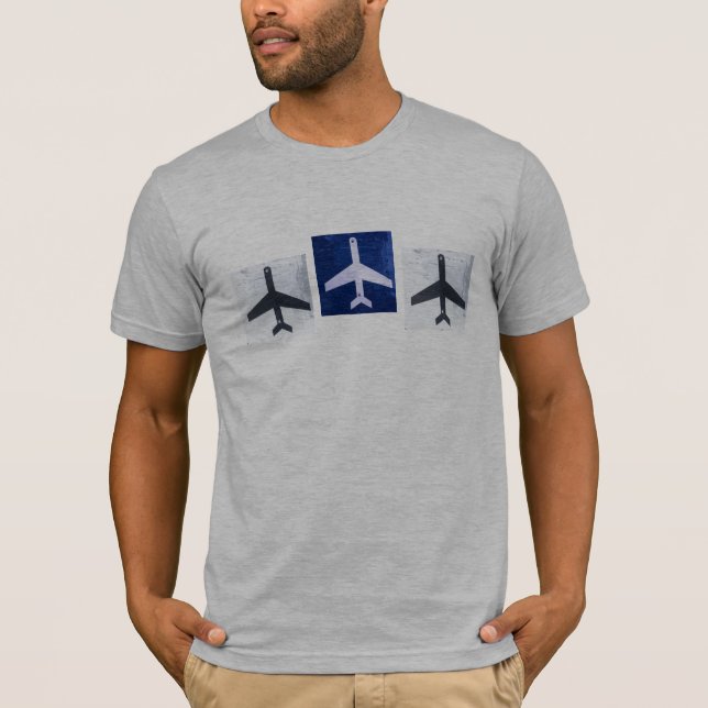 Schlichtes Flugzeug T-Shirt (Vorderseite)