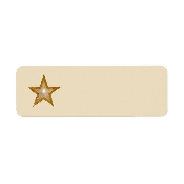Schlichtes Gold-Star-Label (Vorne)