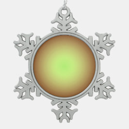 Schlichtes Golddesign>Weihnachtsschmuck Schneeflocken Zinn-Ornament