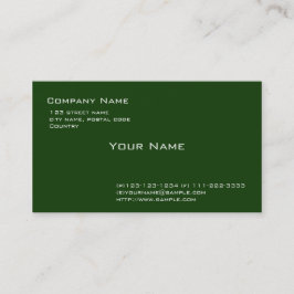 schlichtes Grün Visitenkarte