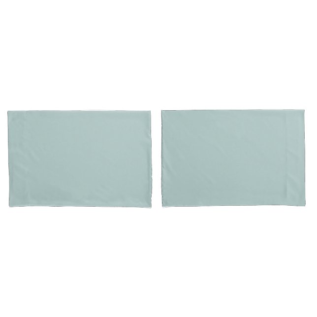 Schlichtes, grünes Pair der Pillowcases Kissenbezug (Vorderseite-Set)