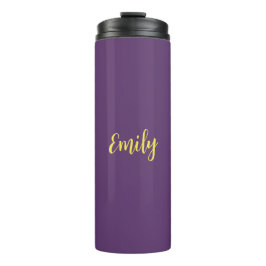 Schlichtes Indiz & Gelb Modernes Minimalistisch Thermosbecher