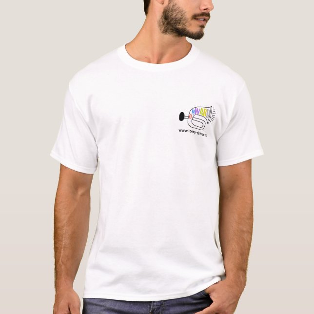 Schlichtes lorry-driver.com-T-Shirt T-Shirt (Vorderseite)