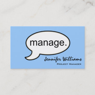 Schlichtes Manager-Management-moderne Visitenkarte