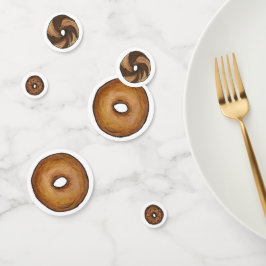 Schlichtes Marmorrye Cinnamon Raisin Bagel Frühstü Konfetti