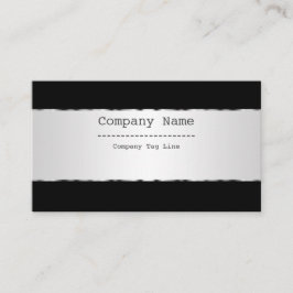 Schlichtes metallisches Silber-Design aus rostfrei Visitenkarte