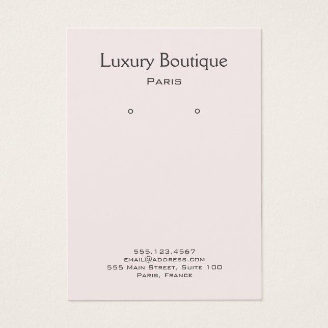 Schlichtes Minimal-Lichtrosa-Schmuckstück (Vorderseite)