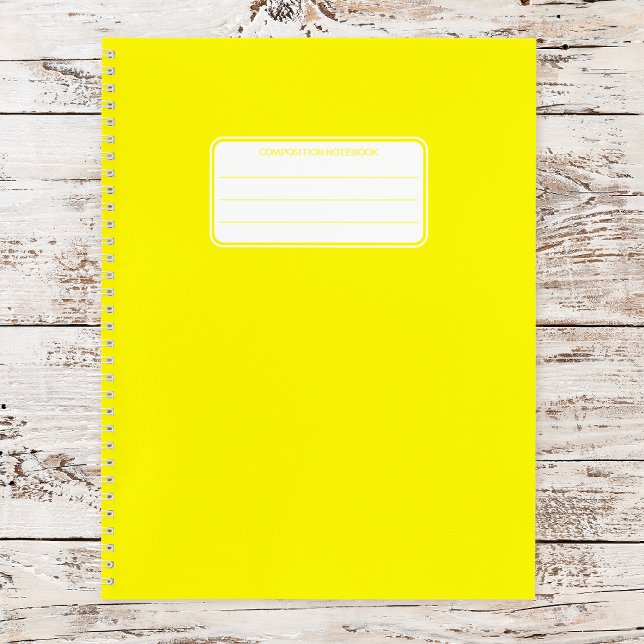 Schlichtes Neon Spiral-Komposition-SchulNotebook Notizbuch (Von Creator hochgeladen)