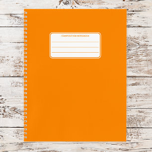 Schlichtes Neon Spiral-Komposition-SchulNotebook Notizbuch