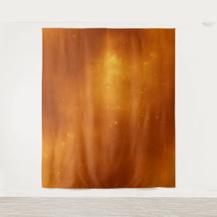 Schlichtes Orange Halloween Foto Hintergrundband Wandteppich