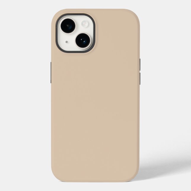 Schlichtes Palomino-Beige Case-Mate iPhone Hülle (Rückseite)