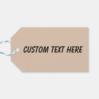 Schlichtes Palomino-Beige Geschenkanhänger