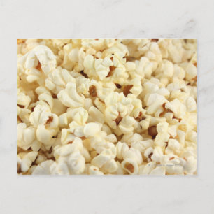 Schlichtes Popcorn nah. Postkarte