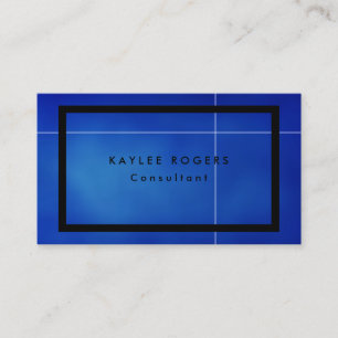 Schlichtes, raffiniertes Blauschwarz Beruflich Visitenkarte