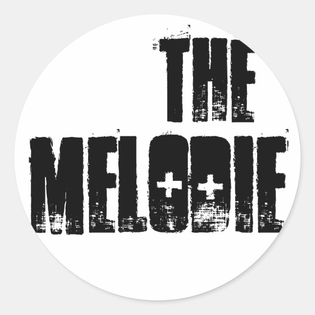 Schlichtes "Rocker"-Blatt O' Stickers (Vorderseite)