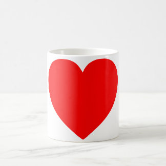 Schlichtes Rotes Herz Tasse