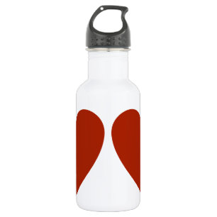 Schlichtes Rotes Herz Trinkflasche