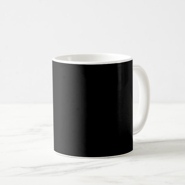 Schlichtes Schwarz Kaffeetasse (VorderseiteRechts)