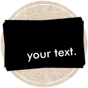 schlichtes Schwarz-Weiß Visitenkarte