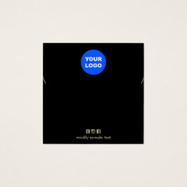 Schlichtes Schwarzes Hinzufügen Ihrer Logo-Netzwer