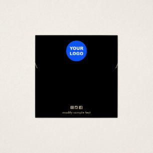 Schlichtes Schwarzes Hinzufügen Ihrer Logo-Netzwer