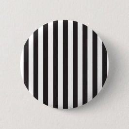 Schlichtes Streifen-Mod Rockabilly Muster Zebras Button