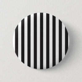 Schlichtes Streifen-Mod Rockabilly Muster Zebras Button