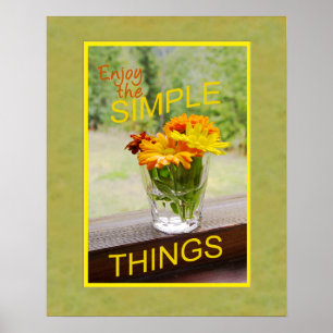 Schlichtheit Inspiration Stillleben Geschnittene M Poster