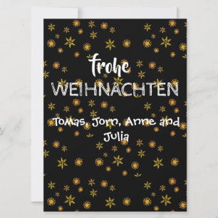 Schlichtungsweihnachtskarte Frohe Wiihnachten Feiertagskarte