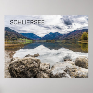 Schliersee Bayerischer See Panorama Souvenir Poster