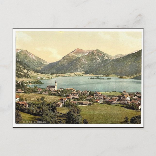 Schliersee, Bayern, Deutschland, Klassiker Fotochr Postkarte (Vorderseite)