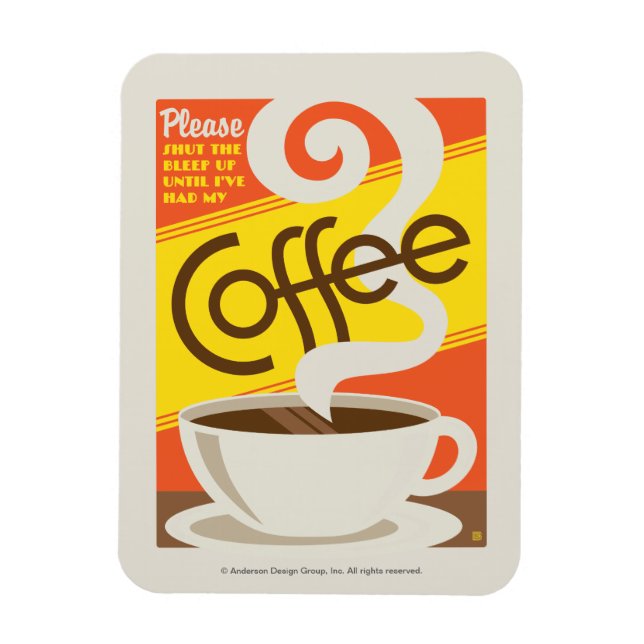 Schließ den Kaffee aus Magnet (Vertikal)