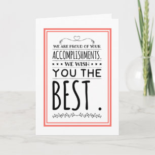 Schließ Graduate Herzlichen Glückwunsch Senior Cla Karte