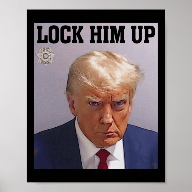 Schließ ihn Donald Trump Tasse schossen T S Anti T Poster (Vorne)