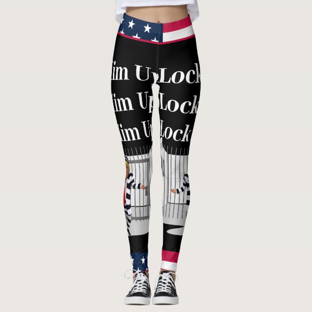 Schließ ihn Trump-Leggings Leggings (Vorderseite)