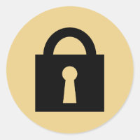 Schließ. Top Secret oder Confidential Icon.