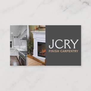 Schließe Carpentry, Fireplace Business Card Visitenkarte